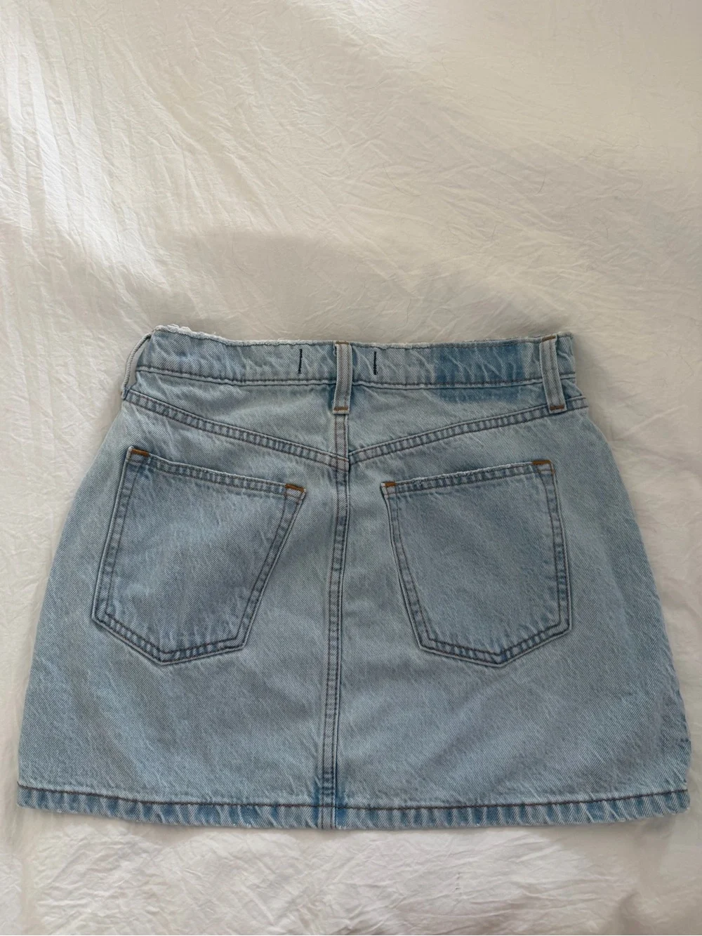 Abercrombie high rise denim mini skirt